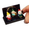 Picture of Garden Gnomes with Lamp and Shovel in Green, Red and Yellow